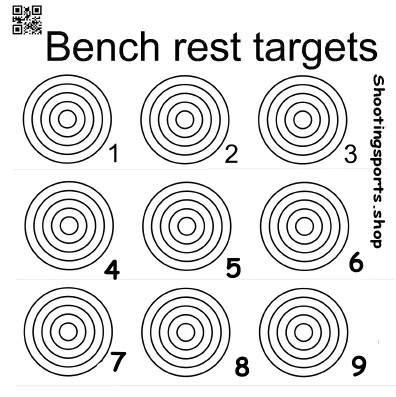 [SSSTGT0027] Benchrest target - Paper 14cm x 14cm